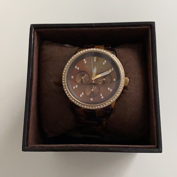 MICHAEL Michael Kors Ritz Crystal Index Multi-Function Water Resistant SS Watch - Picture 3 of 12